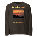 Inspire me! - Alpine ibex viewing a sunset - unisex organic freedom sweatshirt 