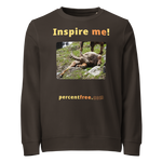 Inspire me! - Alpine ibex languishing - unisex organic freedom sweatshirt 