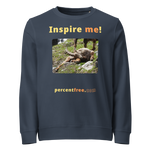 Inspire me! - Alpine ibex languishing - unisex organic freedom sweatshirt 