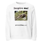 Inspire me! - Alpine ibex languishing - unisex organic freedom sweatshirt 