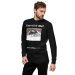 Exercise me! - king eider taking off - unisex premium freedom sweatshirt 