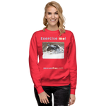 Exercise me! - king eider taking off - unisex premium freedom sweatshirt 