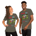 Unisex Psychology T-shirt - Psych me! - rhinoceros artwork made of recycled materials 