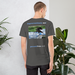Unisex Freedom T-shirt - Unprocrastinate me! - limpkin foraging 