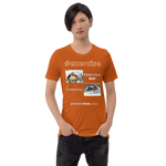 Exercise me! - king eider floating - I exercise. - king eider taking off - unisex freedom T-shirt 