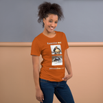 Exercise me! - king eider floating - king eider taking off - unisex freedom T-shirt 