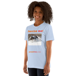 Exercise me! - king eider taking off - unisex freedom T-shirt 