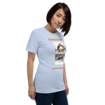 Exercise me! - king eider floating - king eider taking off - unisex freedom T-shirt 