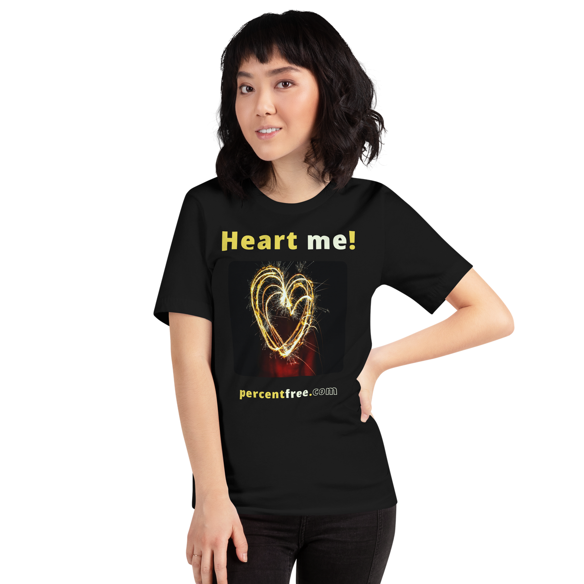 Heart me! sparkler heart freedom T-shirt 