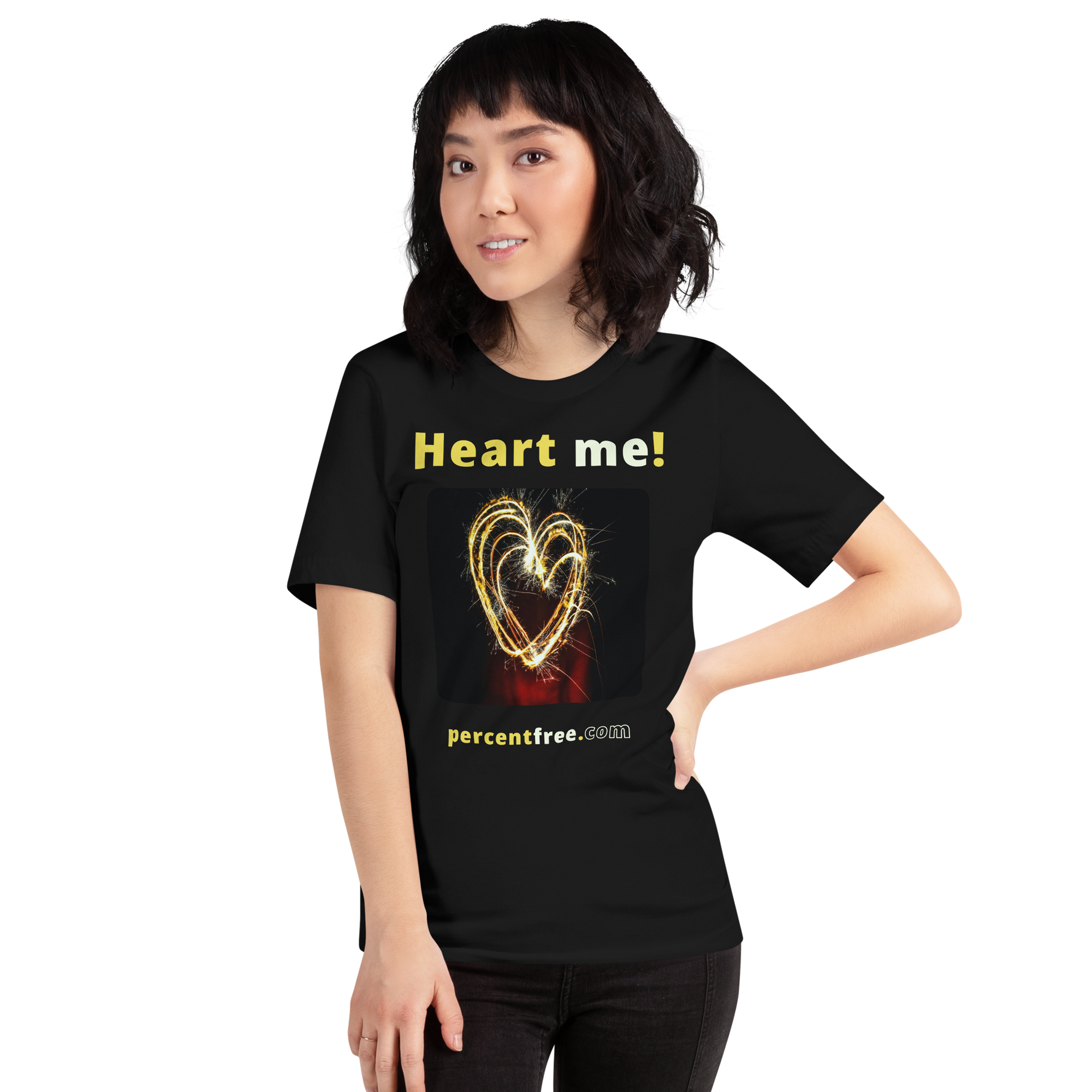 Heart me! sparkler heart freedom T-shirt 