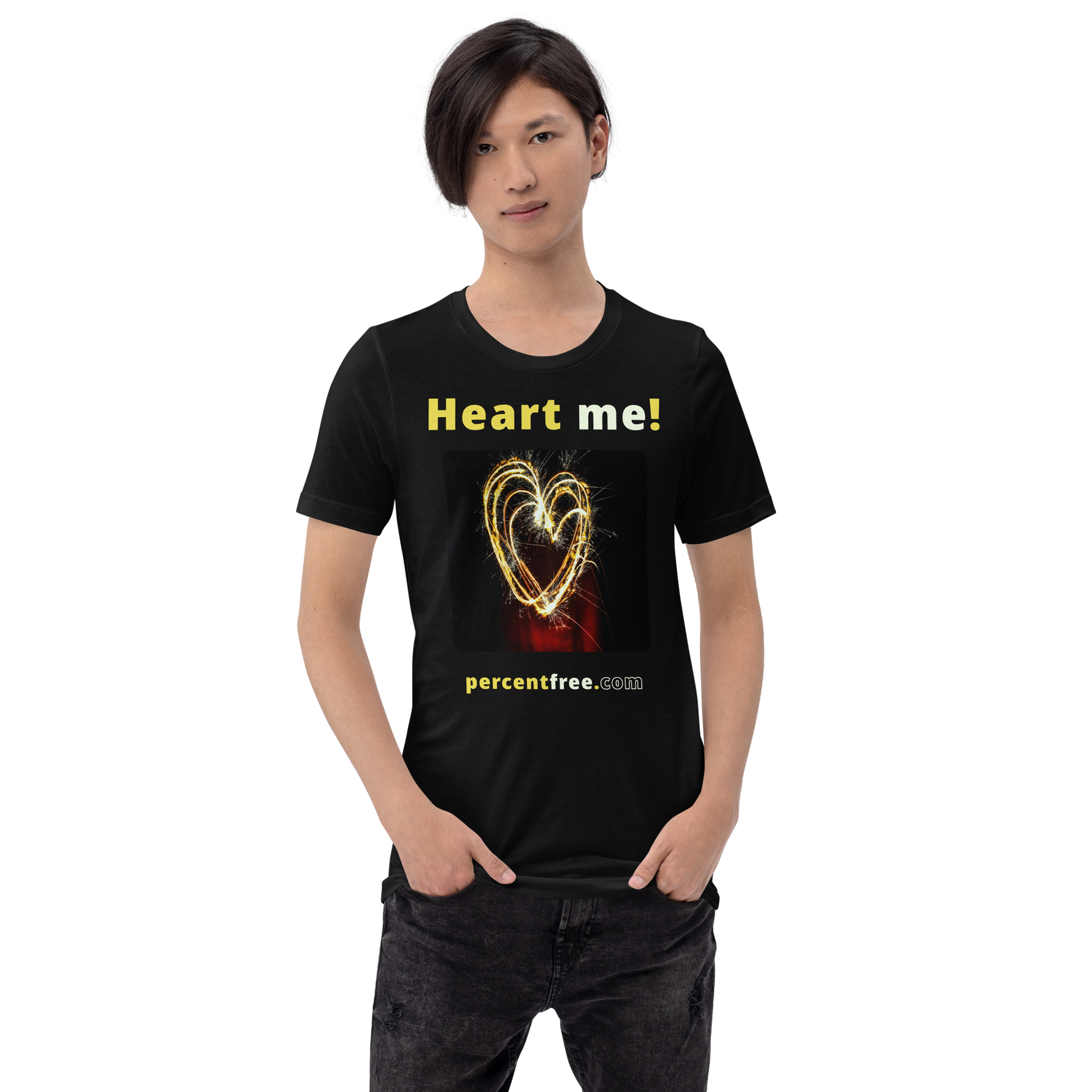 Heart me! sparkler heart freedom T-shirt 
