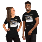 Exercise me! - king eider taking off - unisex freedom T-shirt 