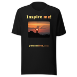 Inspire me! - Alpine ibex viewing a sunset - Unisex Inspiration T-shirt 