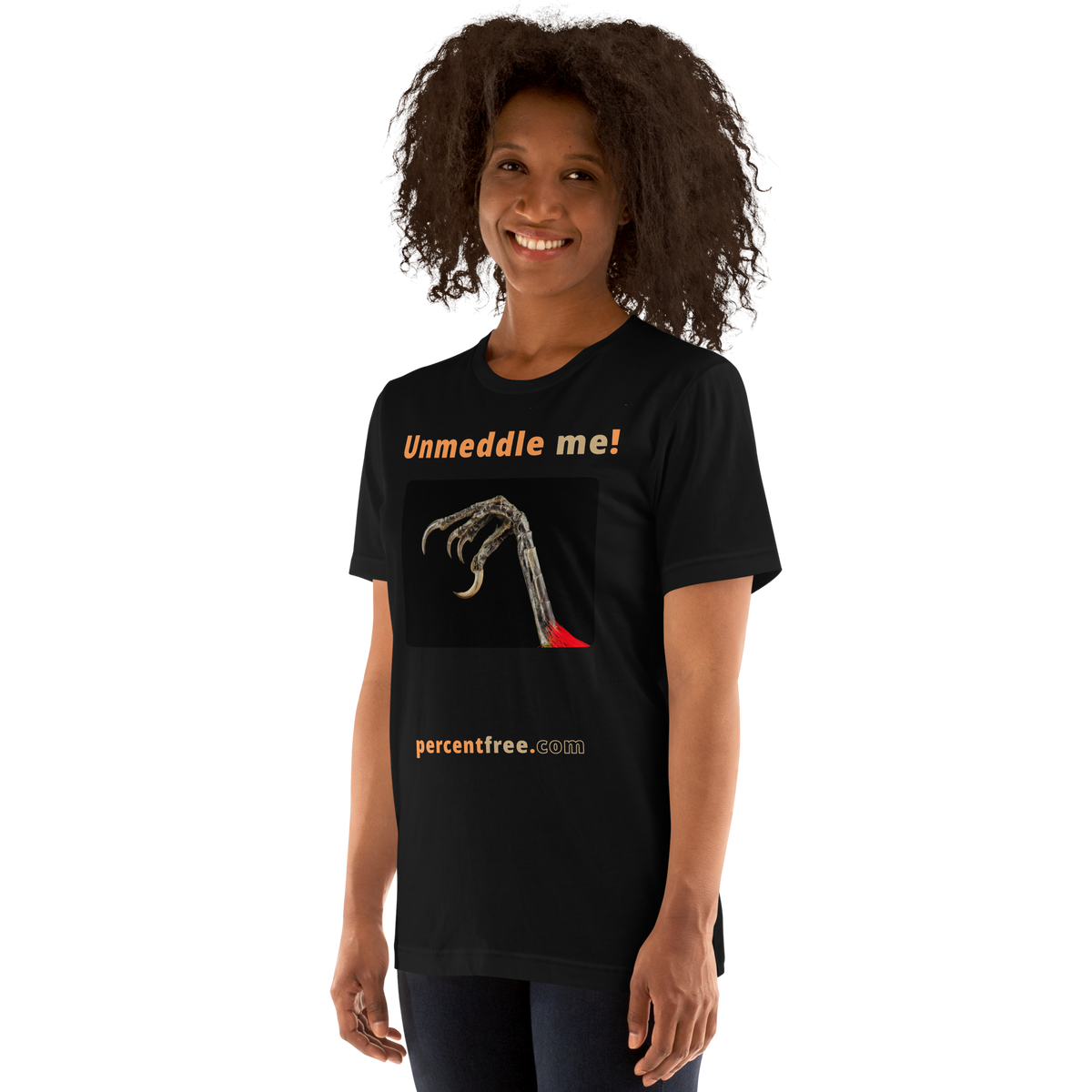 Unmeddle me! - scarlet tanager claw - unisex freedom T-shirt 