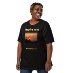 Inspire me! - Alpine ibex viewing a sunset - Unisex Inspiration T-shirt 