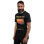 Inspire me! - Alpine ibex viewing a sunset - Unisex Inspiration T-shirt 
