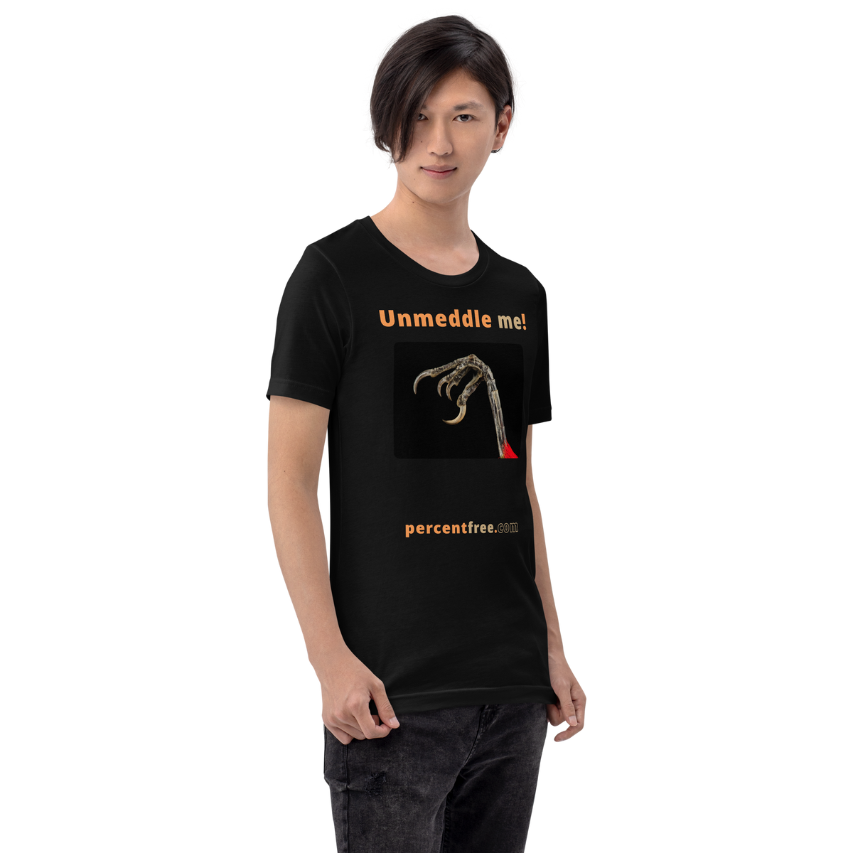 Unmeddle me! - scarlet tanager claw - unisex freedom T-shirt 