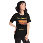 Inspire me! - Alpine ibex viewing a sunset - Unisex Inspiration T-shirt 