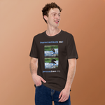 Unprocrastinate me! - limpkin preening - limpkin foraging - Unisex Freedom T-shirt 
