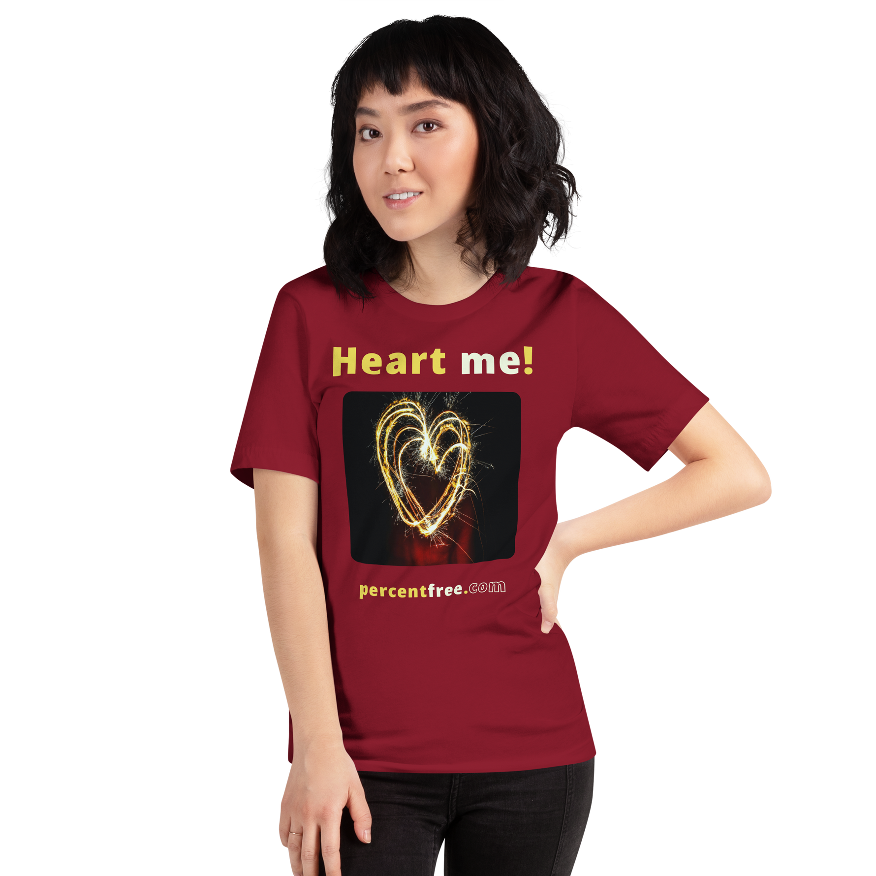 Heart me! sparkler heart freedom T-shirt 