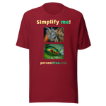 Unisex Simple T-shirt - Simplify me! - insect covered with dew - dogbane beetle 