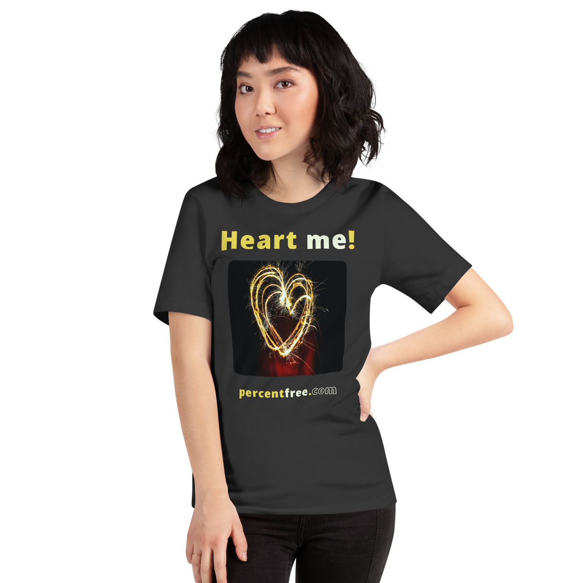 Heart me! sparkler heart freedom T-shirt 