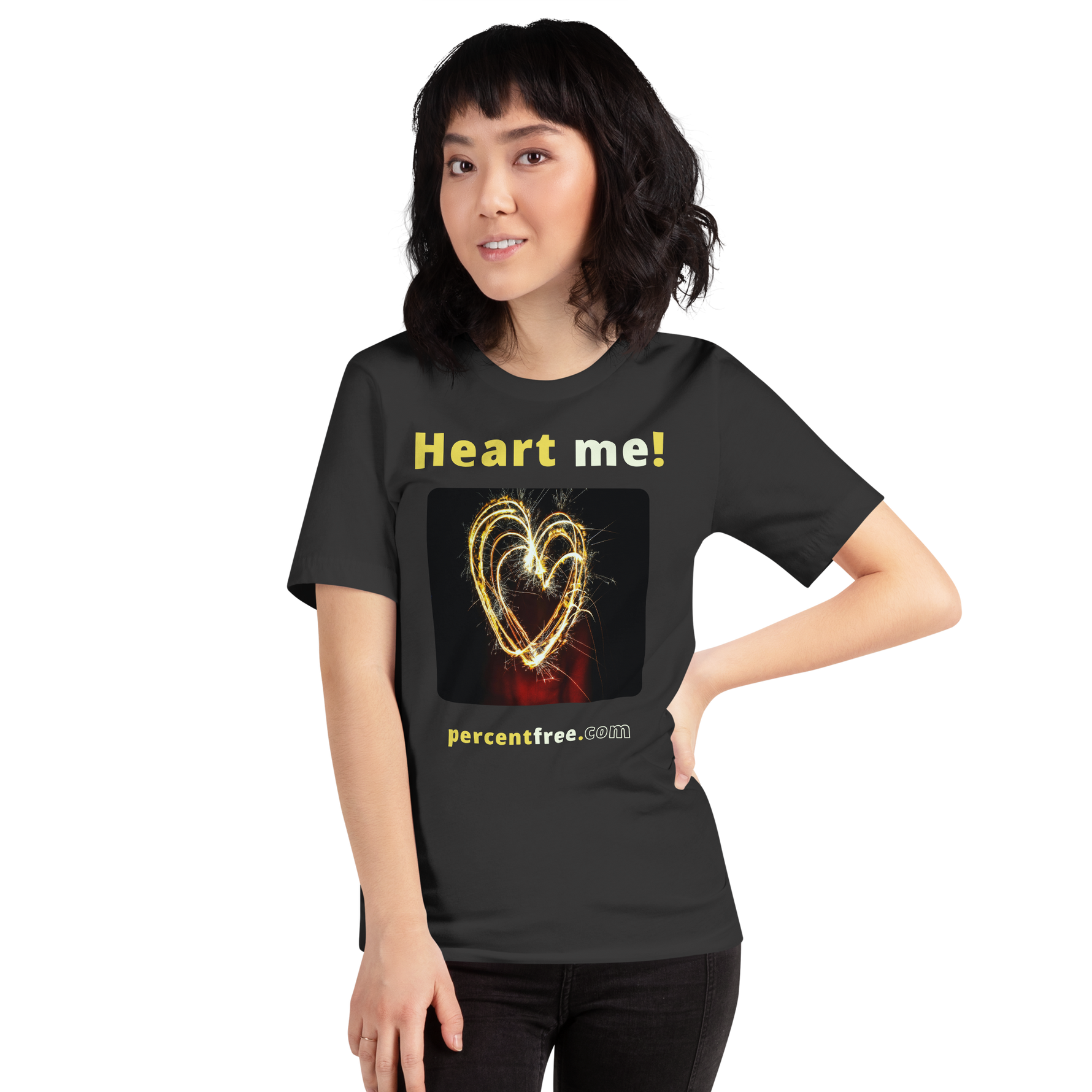 Heart me! sparkler heart freedom T-shirt 