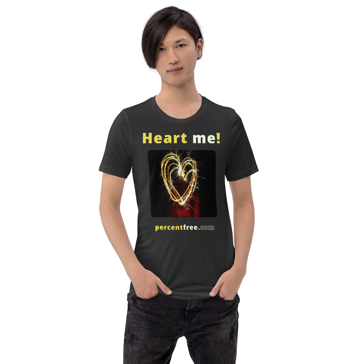 Heart me! sparkler heart freedom T-shirt 