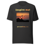 Inspire me! - Alpine ibex viewing a sunset - Unisex Inspiration T-shirt 