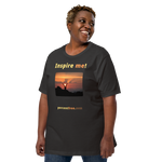 Inspire me! - Alpine ibex viewing a sunset - Unisex Inspiration T-shirt 