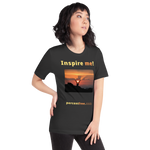 Inspire me! - Alpine ibex viewing a sunset - Unisex Inspiration T-shirt 