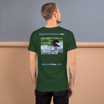Unisex Freedom T-shirt - Unprocrastinate me! - limpkin foraging 