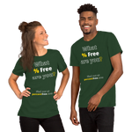 What % Free are you? - Find out at percentfree.com - Unisex Freedom T-shirt 