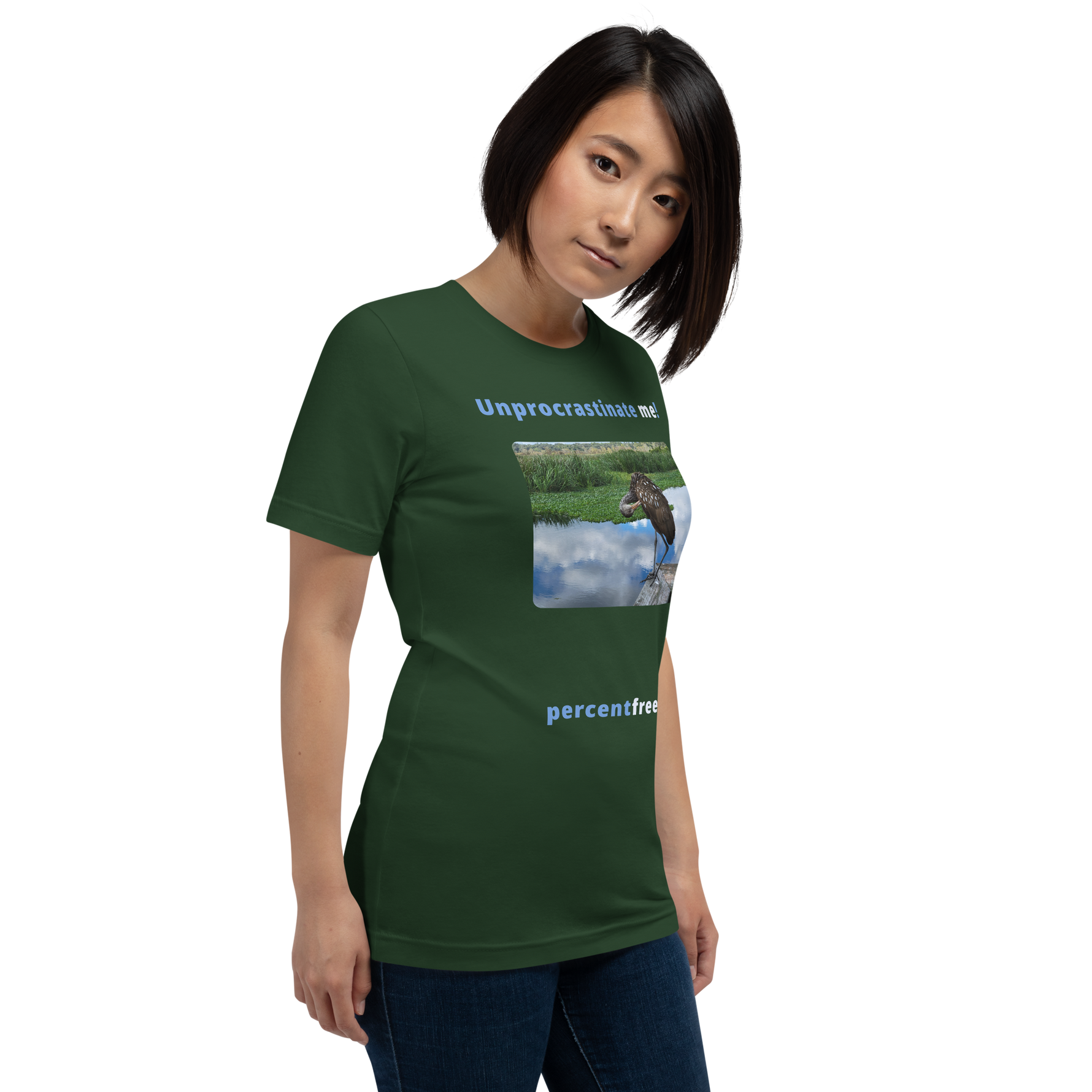 Unprocrastinate me! - limpkin preening - Unisex Freedom T-shirt 