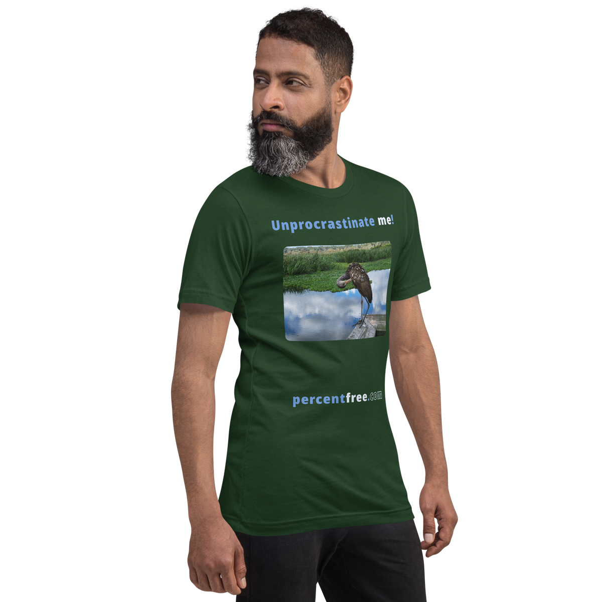 Unprocrastinate me! - limpkin preening - Unisex Freedom T-shirt 