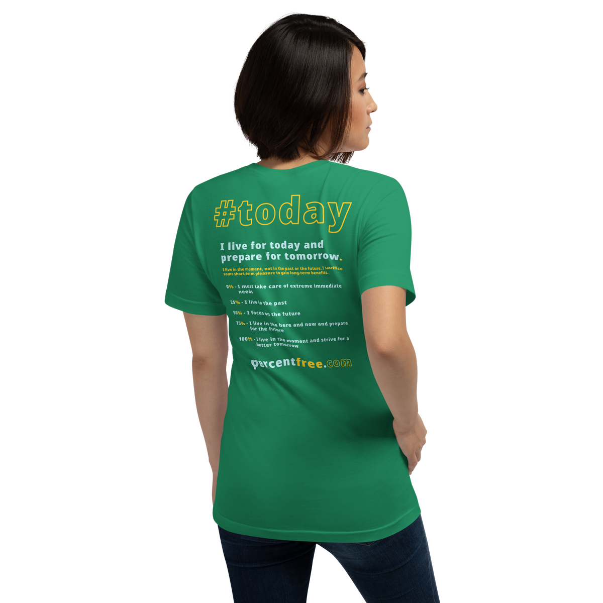 Unisex Front-and-Back Today T-shirt - Today me! - cassowary - 