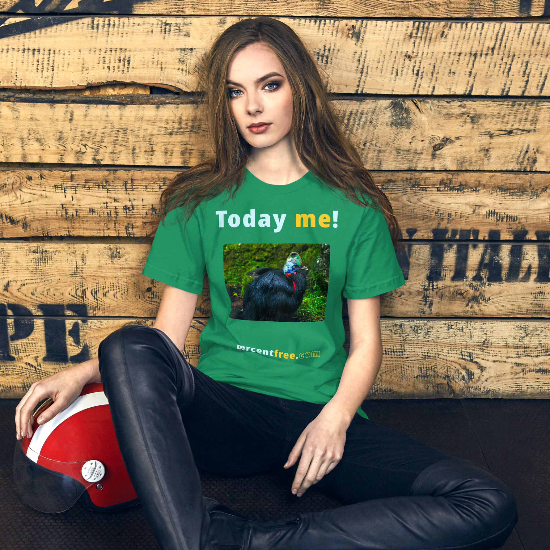 Unisex Front-and-Back Today T-shirt - Today me! - cassowary - 