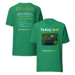 Unisex Front-and-Back Today T-shirt - Today me! - cassowary - 