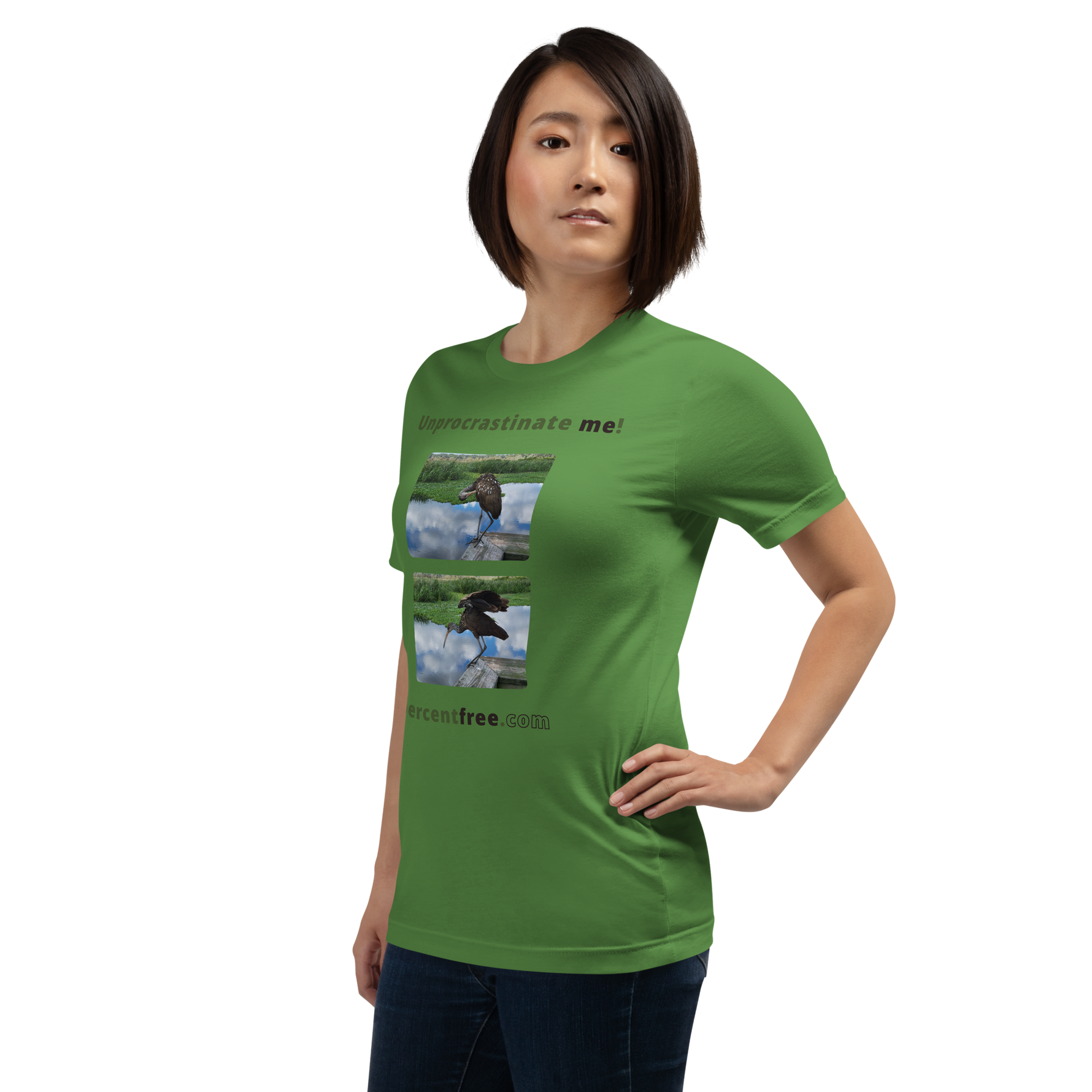 Unprocrastinate me! - limpkin preening - limpkin foraging - Unisex Freedom T-shirt 