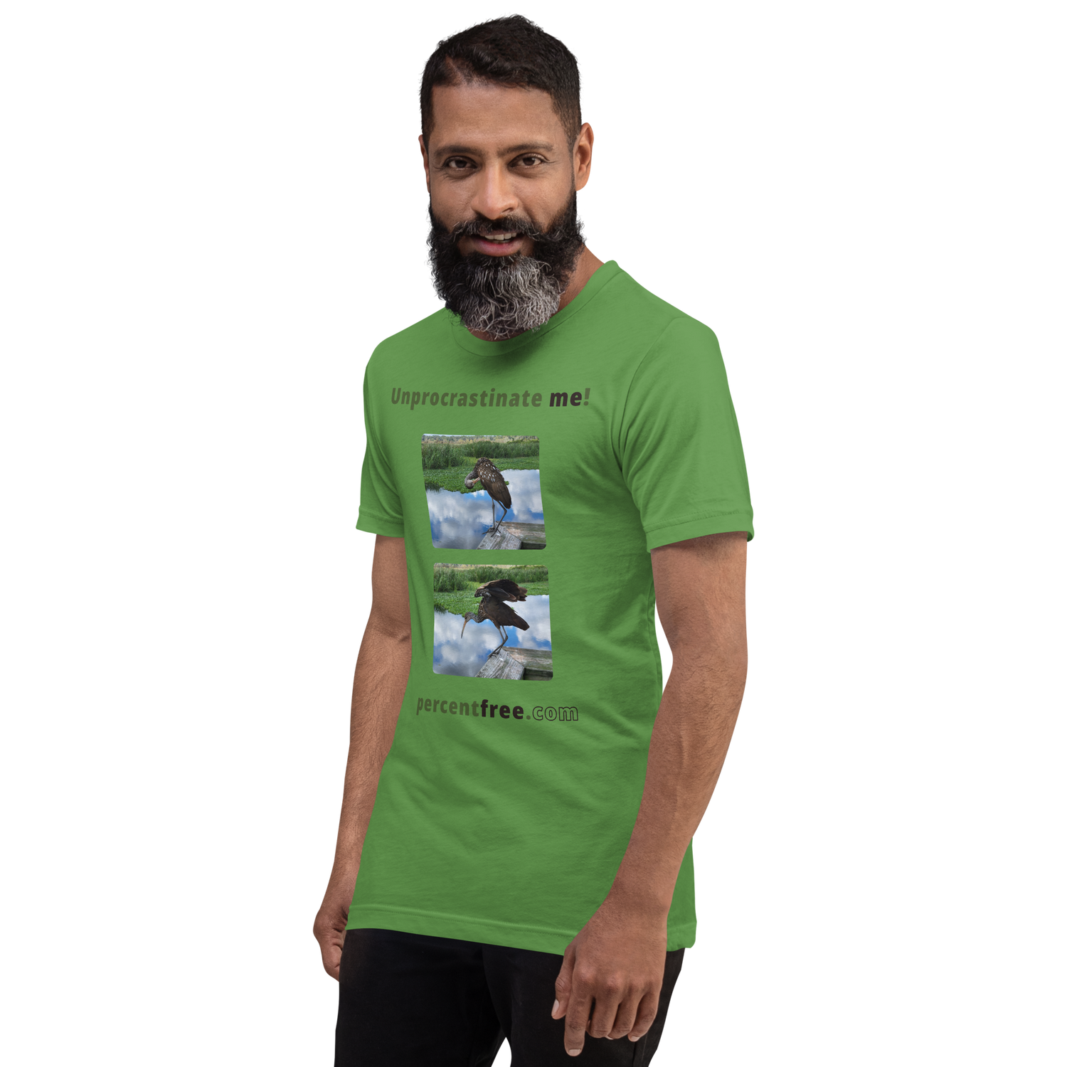 Unprocrastinate me! - limpkin preening - limpkin foraging - Unisex Freedom T-shirt 