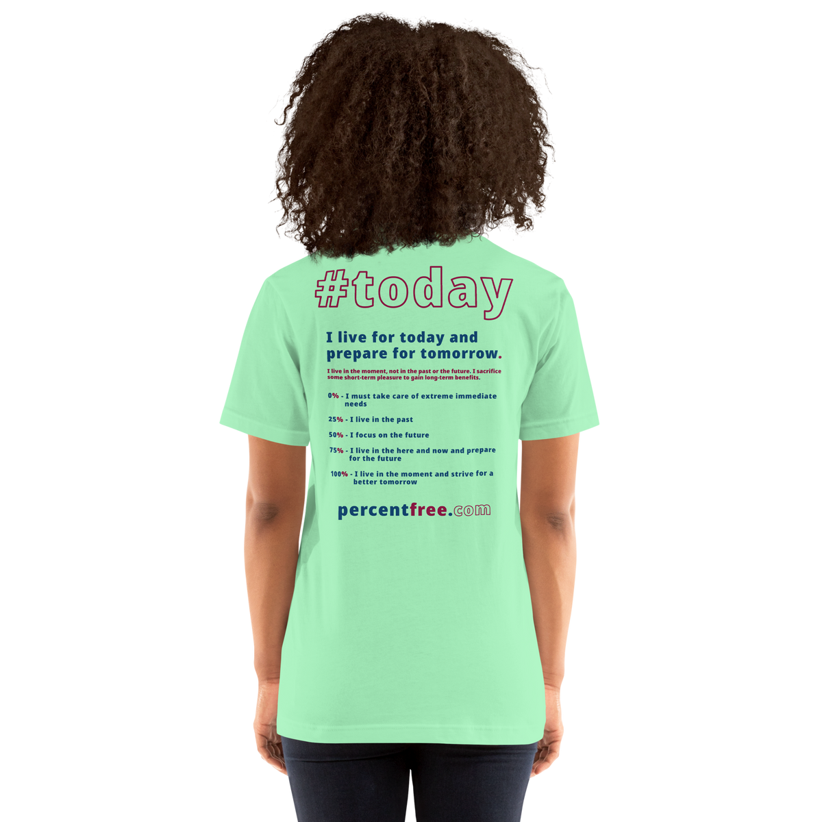 Unisex Front-and-Back Today T-shirt - Today me! - cassowary - 
