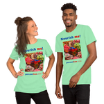 Unisex Front-and-Back Healthy Food T-shirt - Nourish me! - gummy bears 