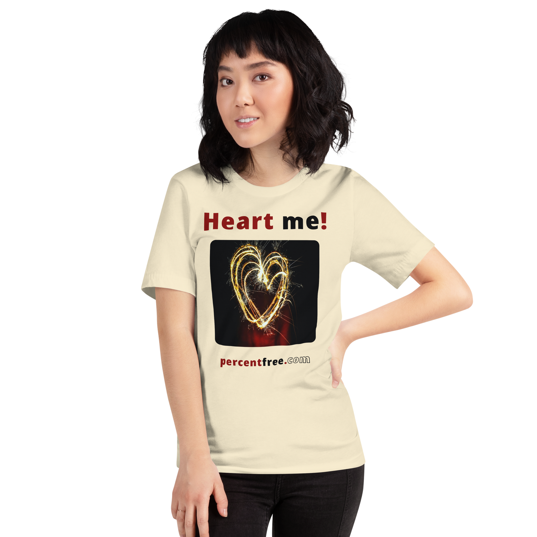 Heart me! sparkler heart freedom T-shirt 
