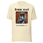 Free me! - red-tailed monkey in a cage - Unisex Freedom T-shirt 