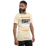 Exercise me! - king eider taking off - unisex freedom T-shirt 