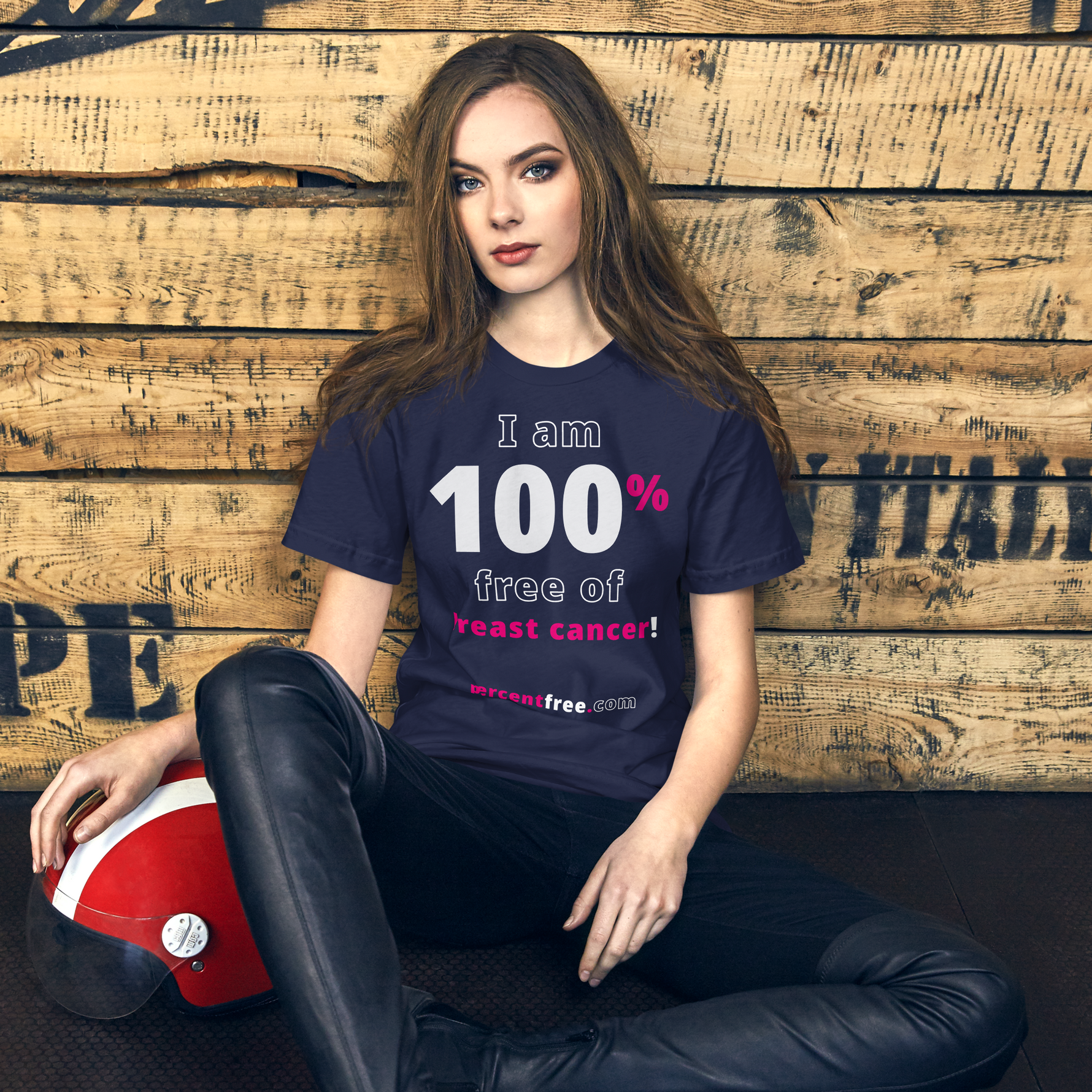 I am 100% free of breast cancer! freedom T-shirt 