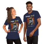 Free me! - red-tailed monkey in a cage - Unisex Freedom T-shirt 