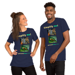 Unisex Simple T-shirt - Simplify me! - insect covered with dew - dogbane beetle 