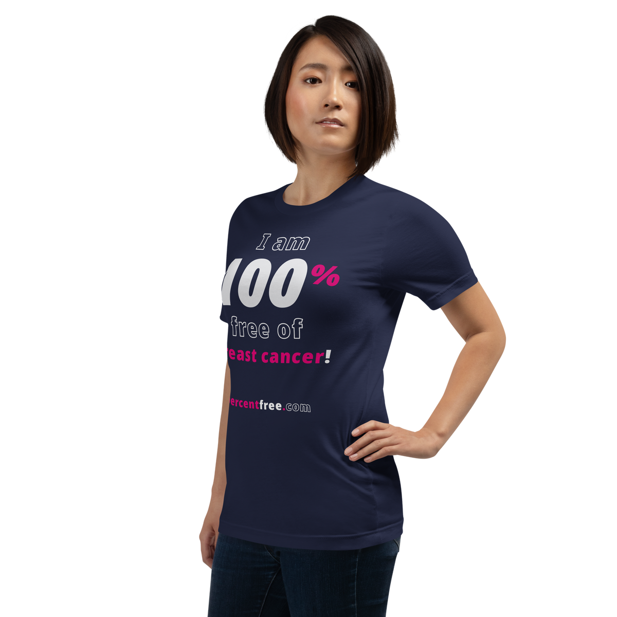 I am 100% free of breast cancer! freedom T-shirt 