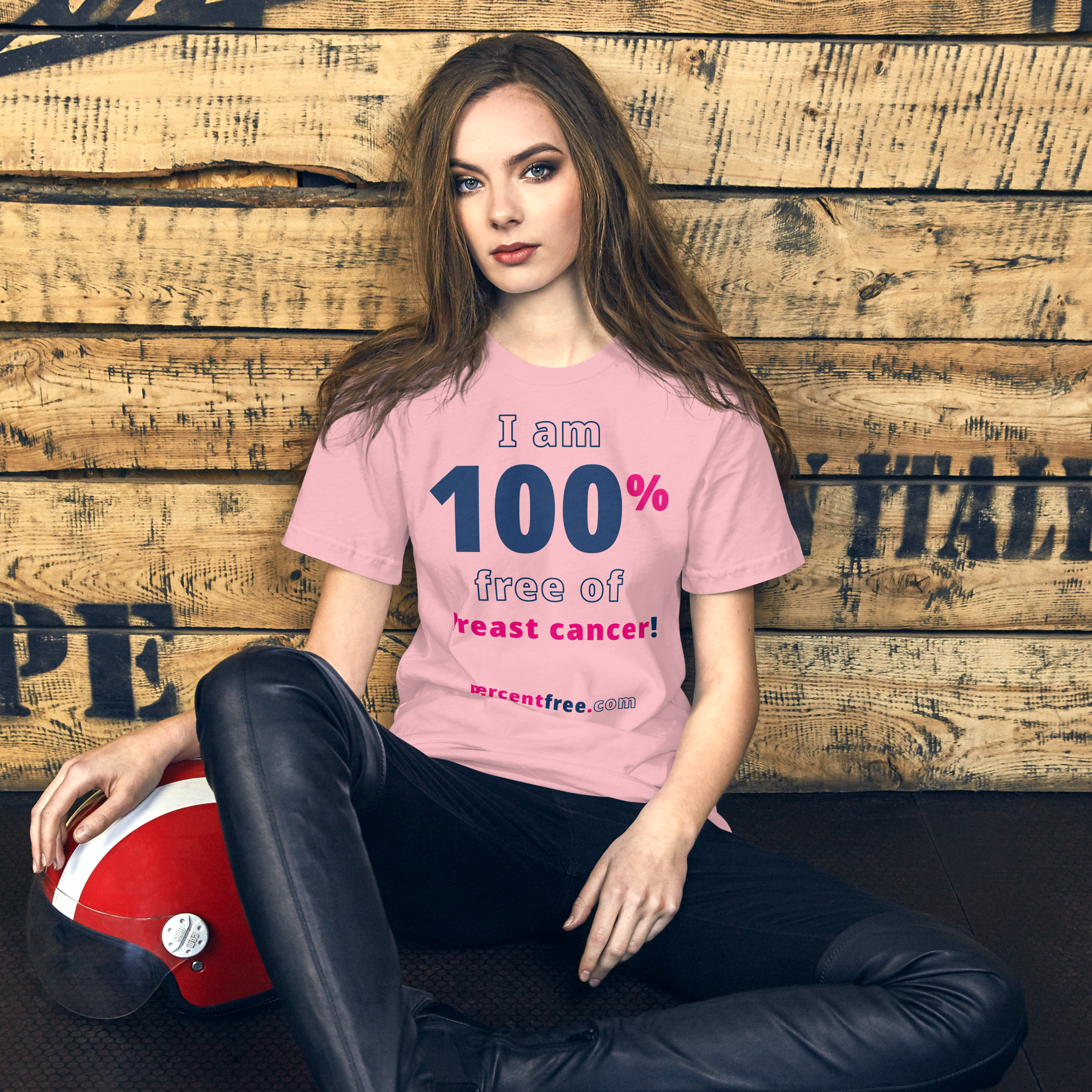I am 100% free of breast cancer! freedom T-shirt 